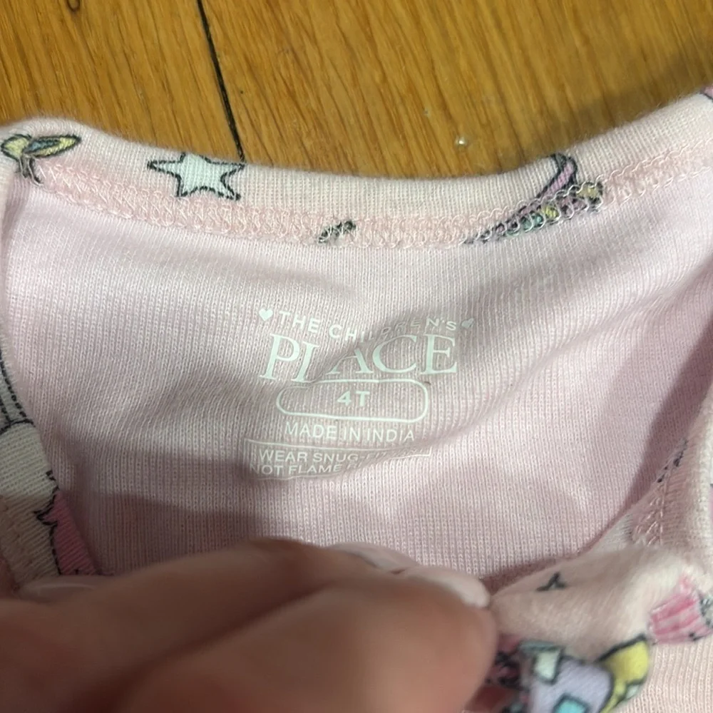 The Children's Place Pink Footies One Piece Cozy Sleepwear